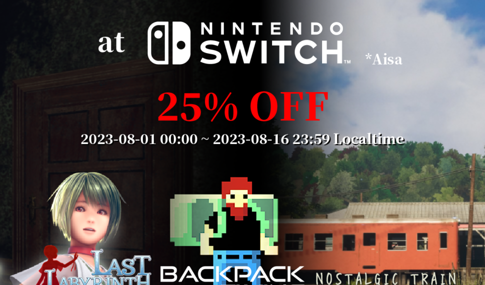[Sale]Nintendo Switch version is 25% OFF (Sale ends August 16, 2023)