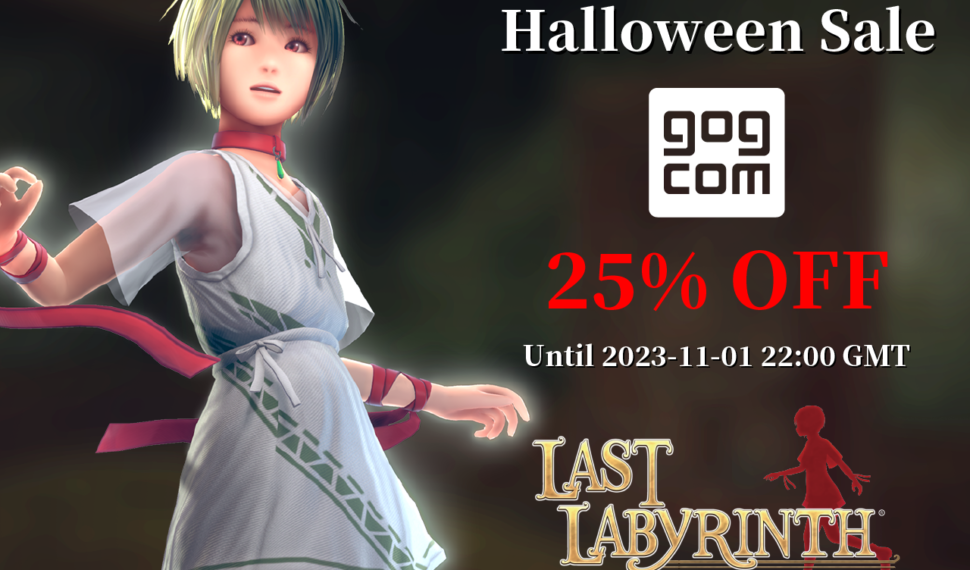[Sale]”Last Labyrinth” for GOG version are 25%OFF (Sale ends Nov 01, 2023)