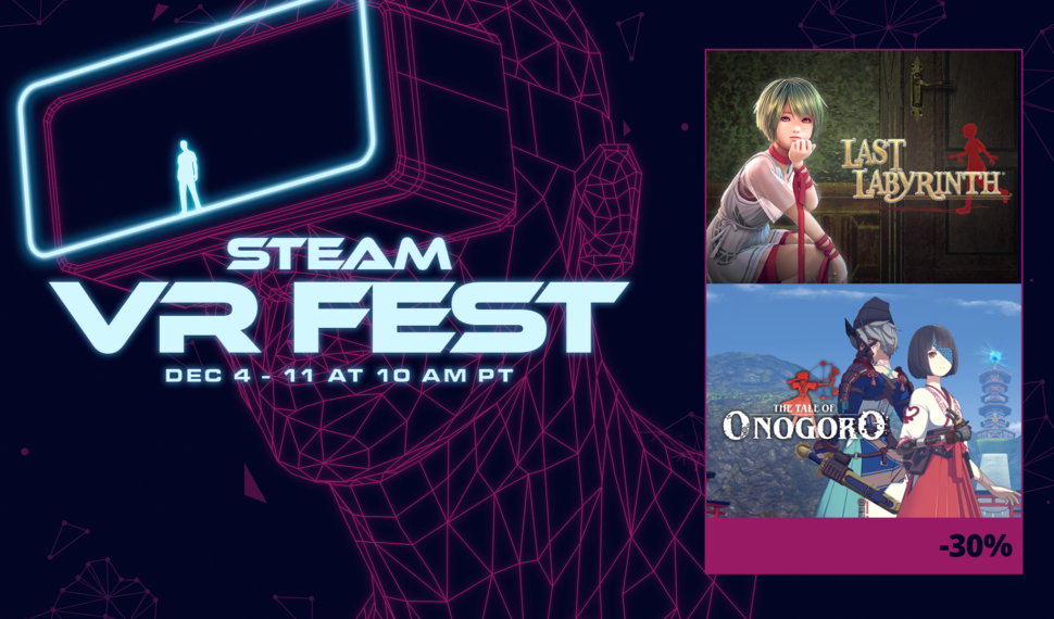 [Sale] Steam VR Fest with 30% off (until Dec. 11, at 10 AM PST)