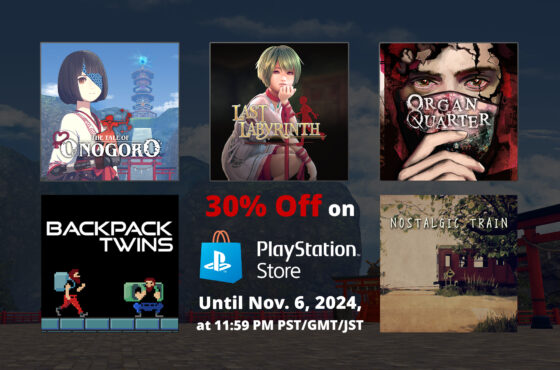 [Sale] PlayStation version is 30%OFF (until Nov. 6, 11:59 pm PST/GMT/JST)