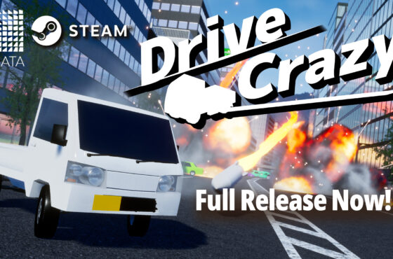 The high-speed Kei Truck Driving Action Game, “DriveCrazy,” is now in Full Release on Steam today!!