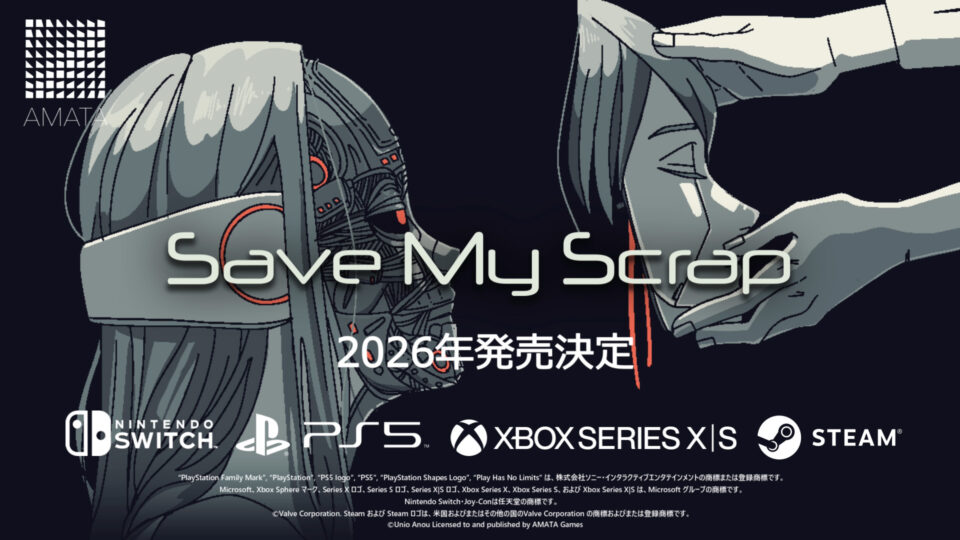 壊れかけのアンドロイドを修理するアドベンチャーパズルゲーム 『Save My Scrap -セイブ・マイ・スクラップ-』 2026年、Steamおよびコンソールにて発売決定!