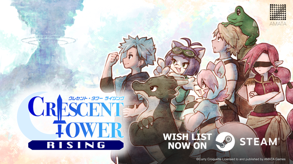 『Crescent Tower: RISING ～クレセント・タワー ライジング～』Steam版がAMATA Gamesで配信決定！